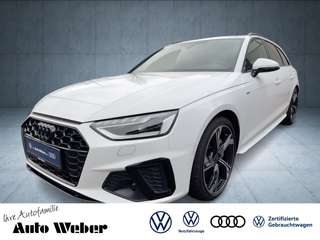 Schräge Frontansicht auf einen Audi A4 , freigestellt