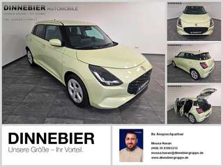 Schräge Frontansicht auf einen Suzuki Swift , freigestellt