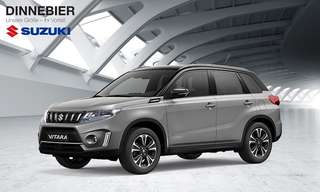 Schräge Frontansicht auf einen Suzuki Vitara , freigestellt