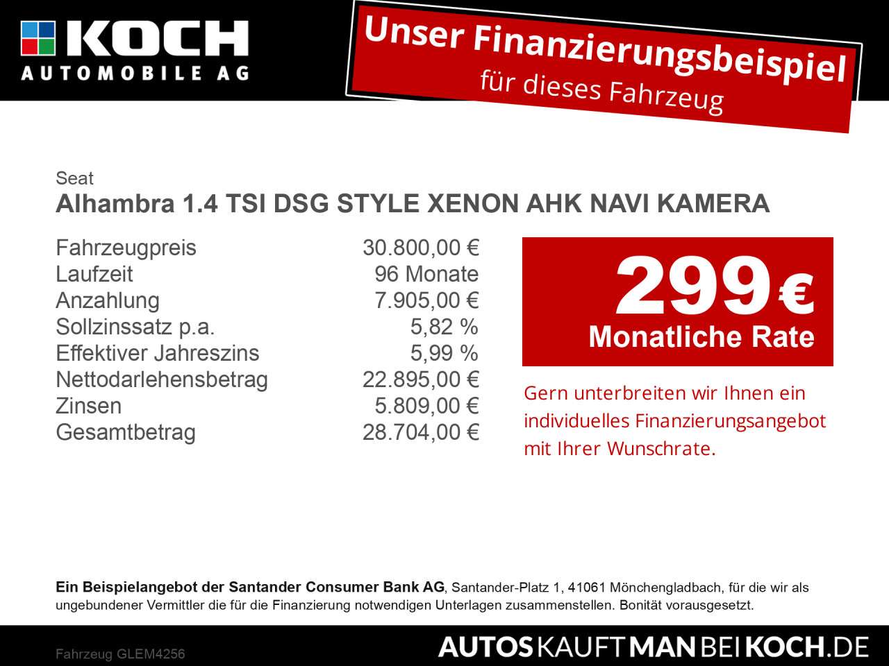 Fahrzeugbild eines SEAT Alhambra