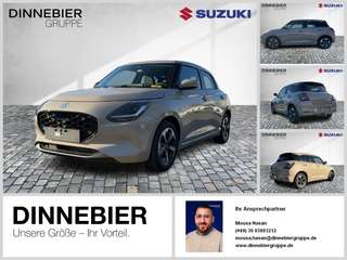 Schräge Frontansicht auf einen Suzuki Swift , freigestellt