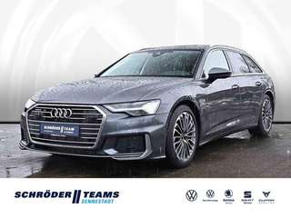 Schräge Frontansicht auf einen Audi A6 , freigestellt