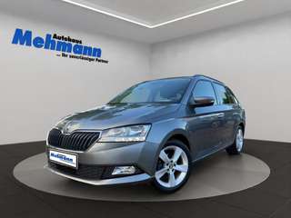 Schräge Frontansicht auf einen Skoda Fabia , freigestellt