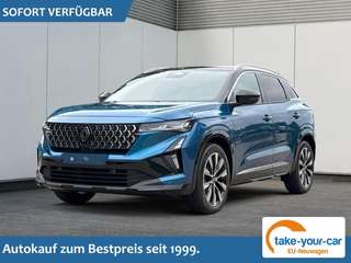 Schräge Frontansicht auf einen Renault Austral , freigestellt