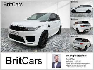 Schräge Frontansicht auf einen Land Rover Range Rover Sport , freigestellt