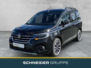Schräge Frontansicht auf einen Renault Kangoo , freigestellt