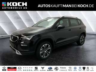 Schräge Frontansicht auf einen SEAT Ateca , freigestellt