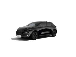 Schräge Frontansicht auf einen Renault Clio , freigestellt