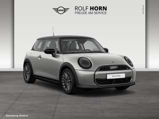 Schräge Frontansicht auf einen MINI COOPER , freigestellt