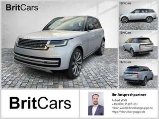 Schräge Frontansicht auf einen Land Rover Range Rover , freigestellt