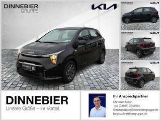 Schräge Frontansicht auf einen Kia Picanto , freigestellt