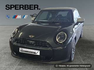 Schräge Frontansicht auf einen MINI COOPER , freigestellt