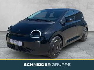 Schräge Frontansicht auf einen Renault Twingo , freigestellt