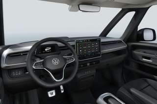 Schräge Frontansicht auf einen Volkswagen ID. BUZZ , freigestellt