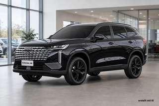 Schräge Frontansicht auf einen GWM Haval H6 , freigestellt