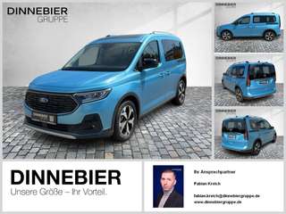 Schräge Frontansicht auf einen Ford Tourneo Connect , freigestellt