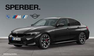 Schräge Frontansicht auf einen BMW 3er-Reihe , freigestellt