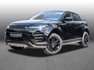 Schräge Frontansicht auf einen Land Rover Range Rover Evoque , freigestellt