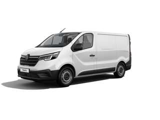Schräge Frontansicht auf einen Renault Trafic , freigestellt