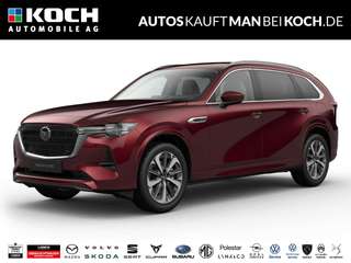 Schräge Frontansicht auf einen Mazda CX-80 , freigestellt