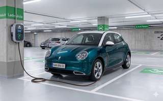 Schräge Frontansicht auf einen GWM Ora 03 , freigestellt