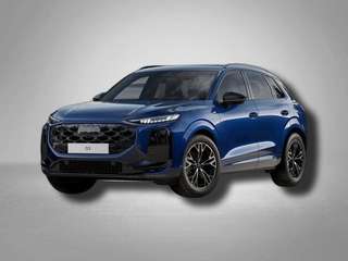 Schräge Frontansicht auf einen Audi Q3 , freigestellt