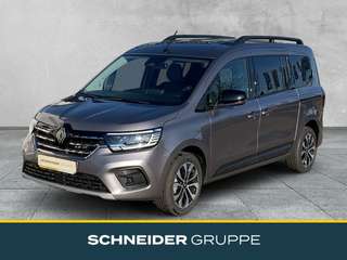 Schräge Frontansicht auf einen Renault Kangoo , freigestellt
