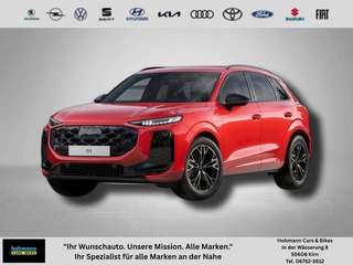 Schräge Frontansicht auf einen Audi Q3 , freigestellt