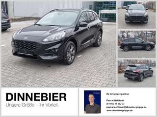 Schräge Frontansicht auf einen Ford Kuga , freigestellt