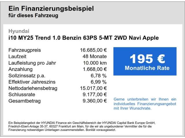 Fahrzeugbild eines Hyundai i10