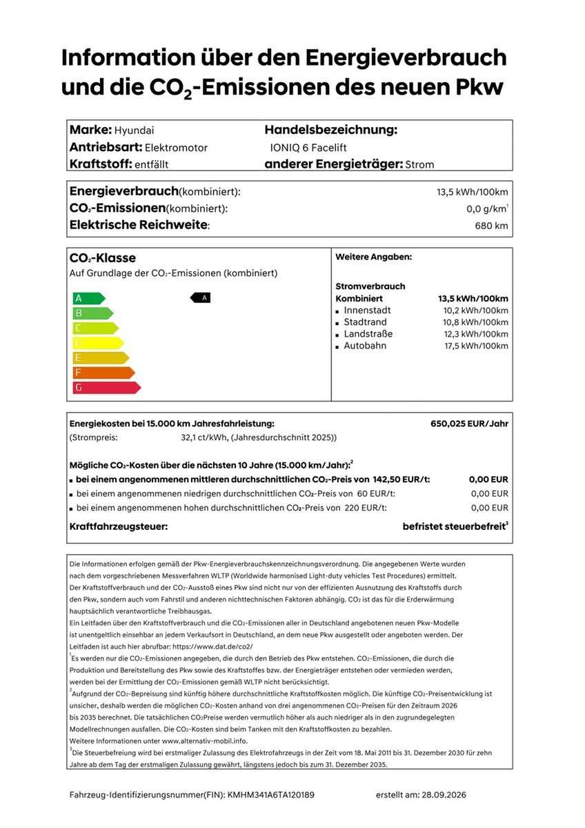 Fahrzeugbild eines Hyundai IONIQ 6