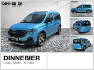 Schräge Frontansicht auf einen Ford Tourneo Connect , freigestellt