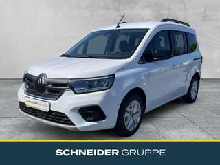Schräge Frontansicht auf einen Renault Kangoo E-TECH , freigestellt