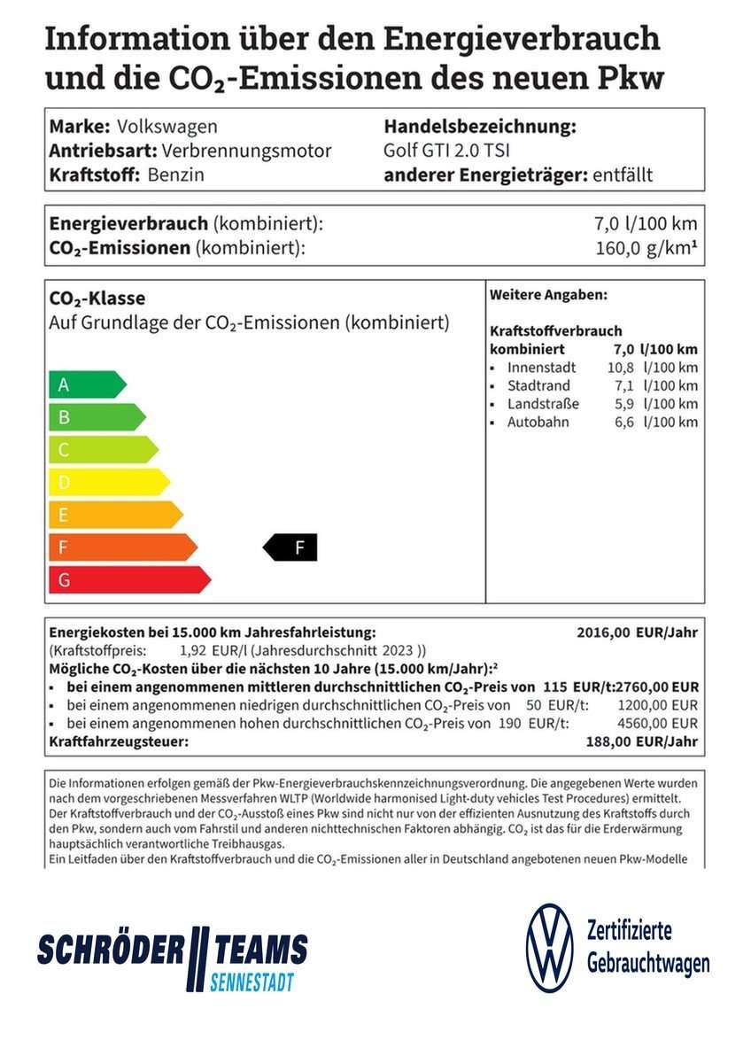 Fahrzeugbild eines Volkswagen Golf