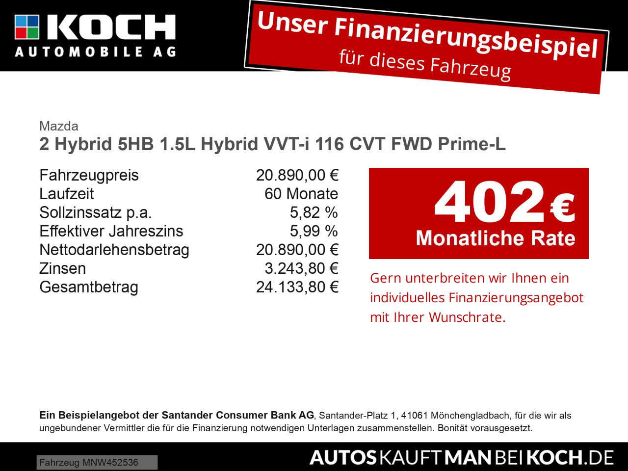 Fahrzeugbild eines Mazda Mazda2 Hybrid