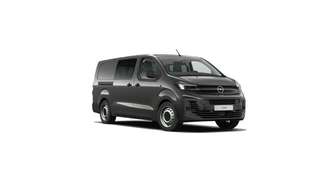 Schräge Frontansicht auf einen Opel Vivaro , freigestellt