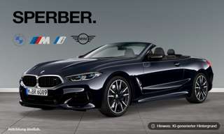 Schräge Frontansicht auf einen BMW 8er-Reihe , freigestellt