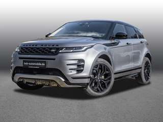 Schräge Frontansicht auf einen Land Rover Range Rover Evoque , freigestellt