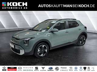 Schräge Frontansicht auf einen Kia Stonic , freigestellt