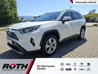 Schräge Frontansicht auf einen Toyota RAV4 , freigestellt