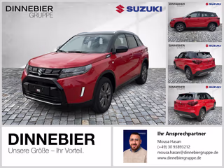 Schräge Frontansicht auf einen Suzuki Vitara , freigestellt