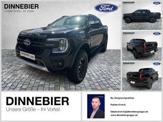 Schräge Frontansicht auf einen Ford Ranger , freigestellt