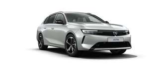 Schräge Frontansicht auf einen Opel Astra , freigestellt