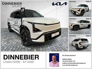 Schräge Frontansicht auf einen Kia EV5 , freigestellt