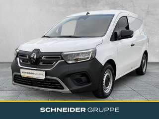 Schräge Frontansicht auf einen Renault Kangoo E-TECH , freigestellt