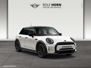 Schräge Frontansicht auf einen MINI COOPER , freigestellt