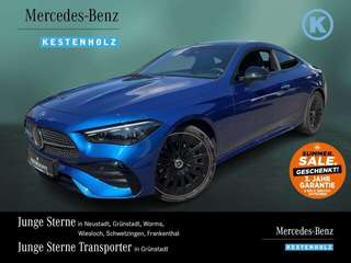 Schräge Frontansicht auf einen Mercedes-Benz CLE , freigestellt
