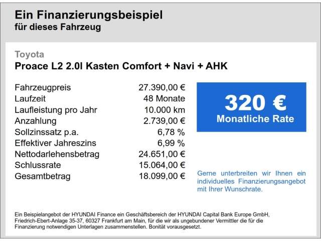 Fahrzeugbild eines Toyota Proace