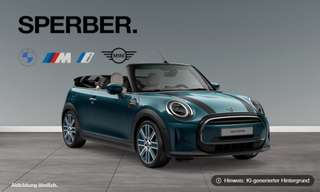 Schräge Frontansicht auf einen MINI COOPER , freigestellt