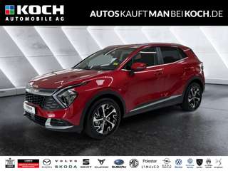 Schräge Frontansicht auf einen Kia Sportage , freigestellt